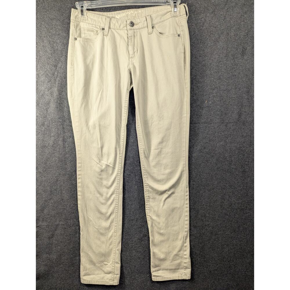 Arizona Jeans Womens Khaki Skinny Jeans Sz 7